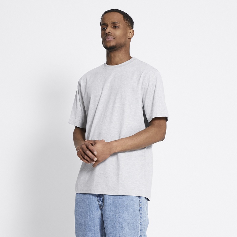 Printed tee "West" Light greymelange